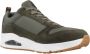 Skechers Uno Stacre Heren Sneakers Olijfgroen - Thumbnail 10