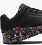 Skechers Sneakers met sleehak UNO-LOVING LOVE Vrijetijdsschoen lage schoen veterschoen met coole graffiti-print - Thumbnail 8
