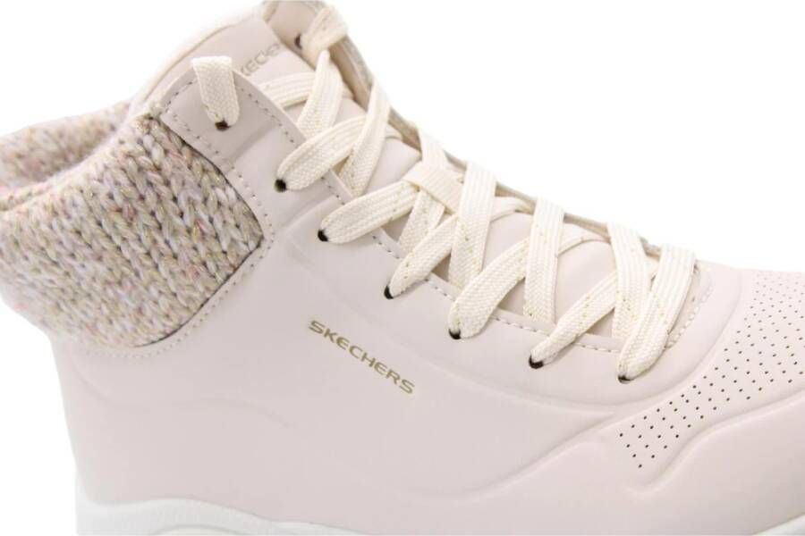 Skechers Stijlvolle Enkellaars met Zuurtje Detail Beige Dames