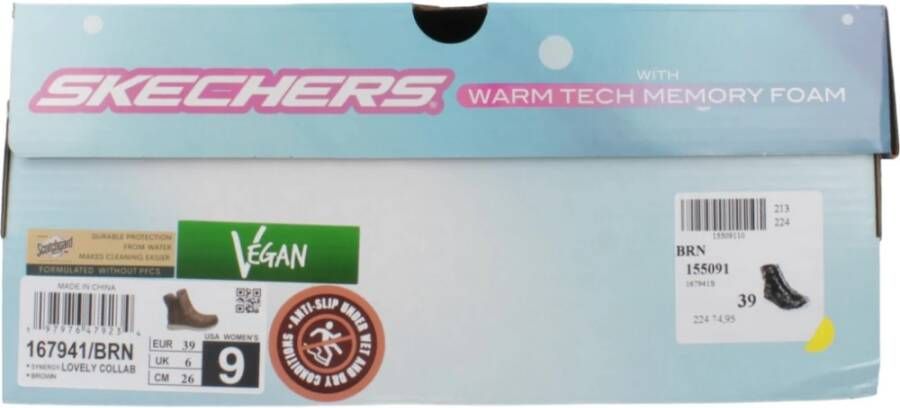 Skechers Stijlvolle Enkellaarzen voor Dames Brown Dames