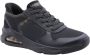 Skechers Tres-Air Uno Easy Steppers Dames Sneakers Zwart - Thumbnail 11