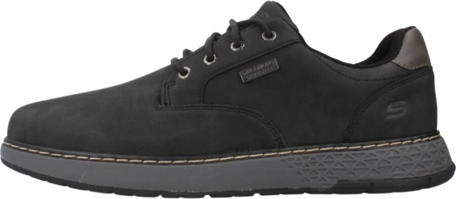 Skechers Stijlvolle Veterschoenen voor Mannen Green Heren
