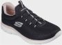 Skechers Summits Slip-On Memory Foam Sneakers Black Dames - Thumbnail 3