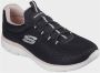 Skechers Memory Foam Slip-On Sneakers Black Dames - Thumbnail 4