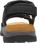 Skechers Tresmen-Hirano 204106-BLK Mannen Zwart Sportsandalen - Thumbnail 12