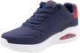 Skechers Street Uno Suited on Air Herensneakers 183004 NVRD Navy Red - Thumbnail 4