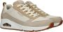 Skechers Uno Two Much Fun Dames Sneakers Taupe;Zand - Thumbnail 8