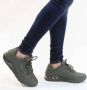 Skechers Sneakers Groen Imitatieleer 300430 Heren Kunstleer - Thumbnail 6