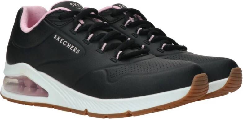 Skechers Uno 2nd Best Sneaker Zwart Roze Zwart Dames