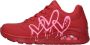 Skechers Sneakers UNO DRIPPING IN LOVE met hart-graffiti-print vrijetijdsschoen lage schoen veterschoen - Thumbnail 77