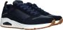 Skechers Blauwe Suède Casual Sneaker met Air-cooled Memory Foam Blauw Heren - Thumbnail 3