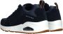 Skechers Blauwe Suède Casual Sneaker met Air-cooled Memory Foam Blauw Heren - Thumbnail 4