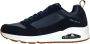 Skechers Blauwe Suède Casual Sneaker met Air-cooled Memory Foam Blauw Heren - Thumbnail 9