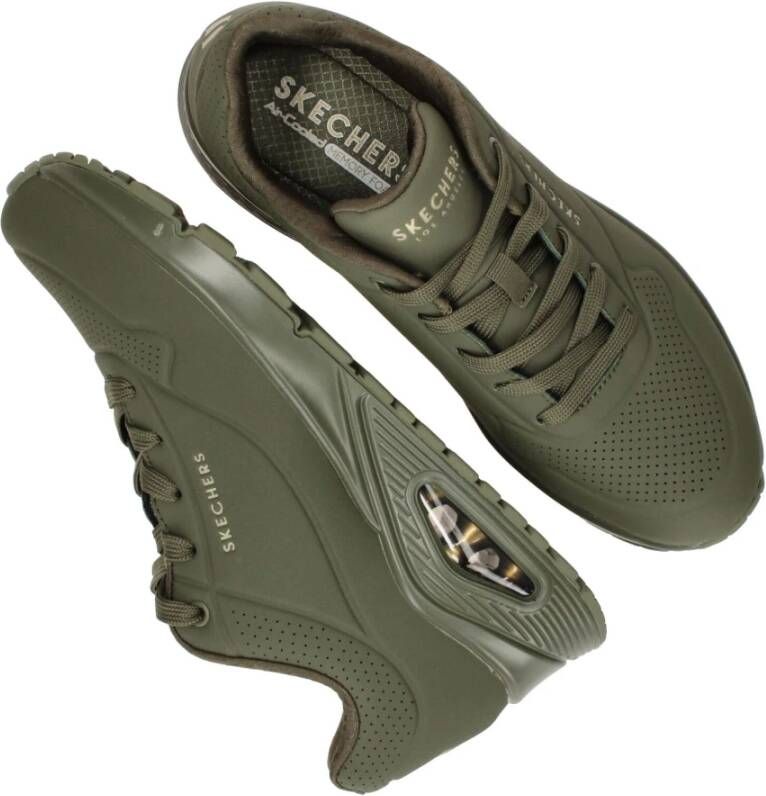 Skechers Air-Cooled Memory Foam Sneakers Groen Heren