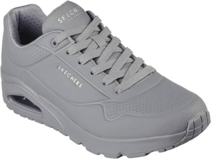 Skechers Luchtkussen Stijlvolle Sneakers Mannen Gray Heren