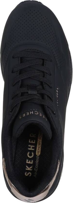 Skechers UNO Wedge Sneakers Black Dames