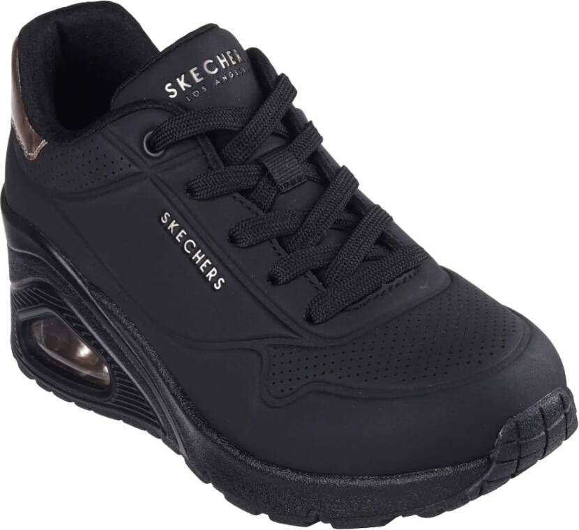 Skechers UNO Wedge Sneakers Black Dames