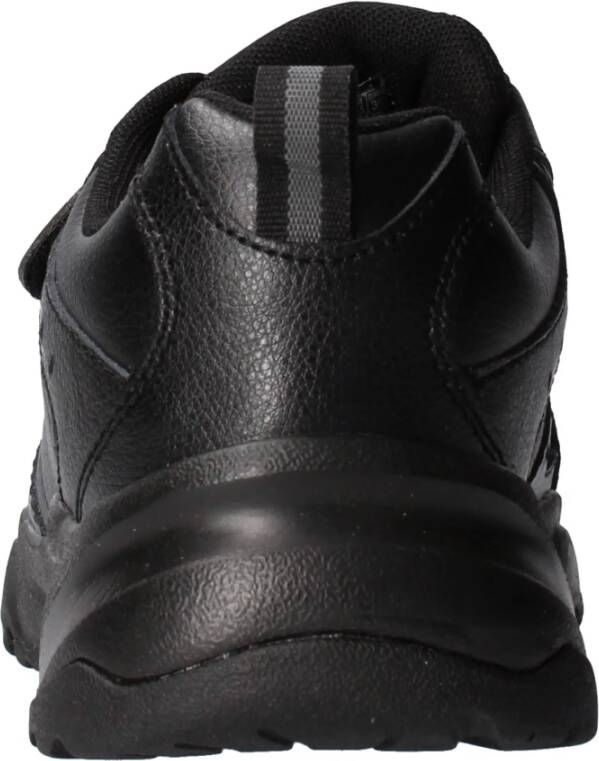 Skechers Veelzijdige Leren Sneaker met Memory Foam Black Heren