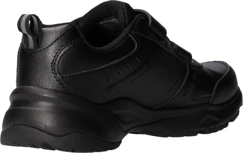 Skechers Veelzijdige Leren Sneaker met Memory Foam Black Heren