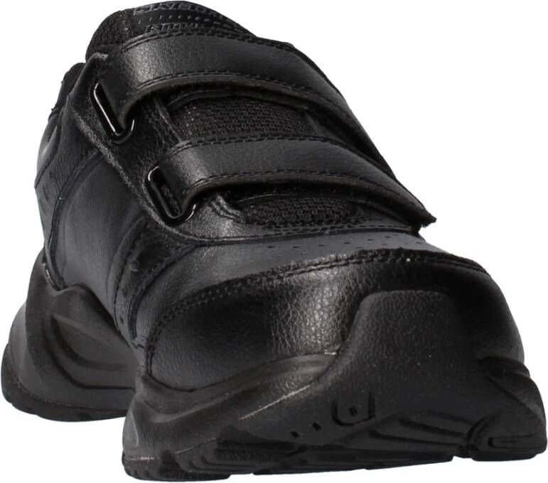 Skechers Veelzijdige Leren Sneaker met Memory Foam Black Heren