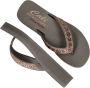 Skechers Vinyasa Wild Daisies VEGAN Slipper Vrouwen Taupe - Thumbnail 4