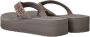 Skechers Vinyasa Wild Daisies VEGAN Slipper Vrouwen Taupe - Thumbnail 12