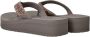 Skechers Vinyasa Wild Daisies VEGAN Slipper Vrouwen Taupe - Thumbnail 6