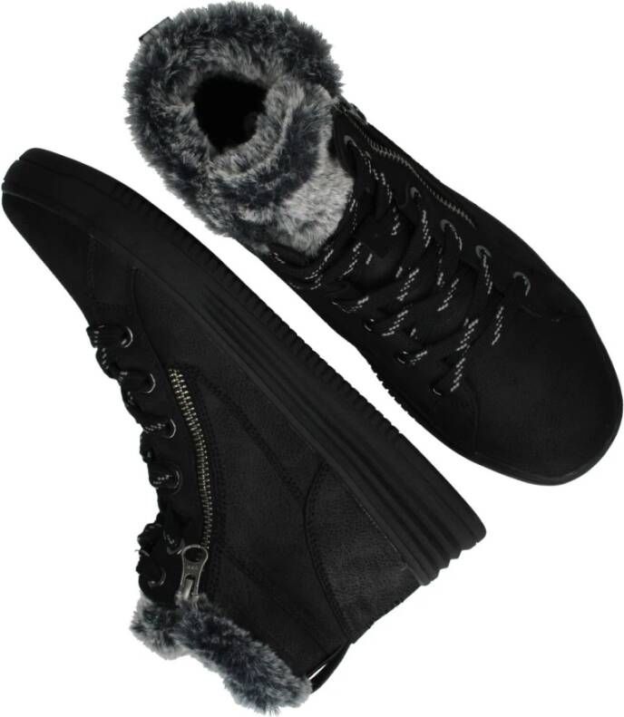 Skechers Warme Vegan Winter Sneaker Boot Black Dames