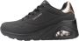 Skechers Uno Wedge Hi Steps 177520-BBK Vrouwen Zwart Sneakers - Thumbnail 6