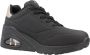 Skechers Uno Wedge Hi Steps 177520-BBK Vrouwen Zwart Sneakers - Thumbnail 8