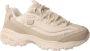 Skechers Witte en zand moderne damessneakers Beige Dames - Thumbnail 3