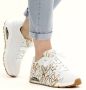 Skechers Sneakers UNO METALLIC LOVE Vrijetijdsschoen lage schoen veterschoen met trendy metallic-print - Thumbnail 12
