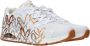 Skechers Sneakers UNO METALLIC LOVE Vrijetijdsschoen lage schoen veterschoen met trendy metallic-print - Thumbnail 14