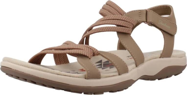 Skechers Zomer Plezier Platte Sandalen Brown Dames