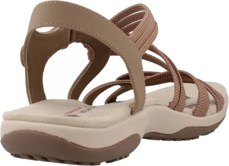 Skechers Zomer Plezier Platte Sandalen Brown Dames