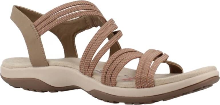 Skechers Zomer Plezier Platte Sandalen Brown Dames