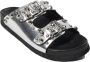 Sofie Schnoor Zilveren Sandalen met Brede Banden en Zilveren Gespen - Thumbnail 1