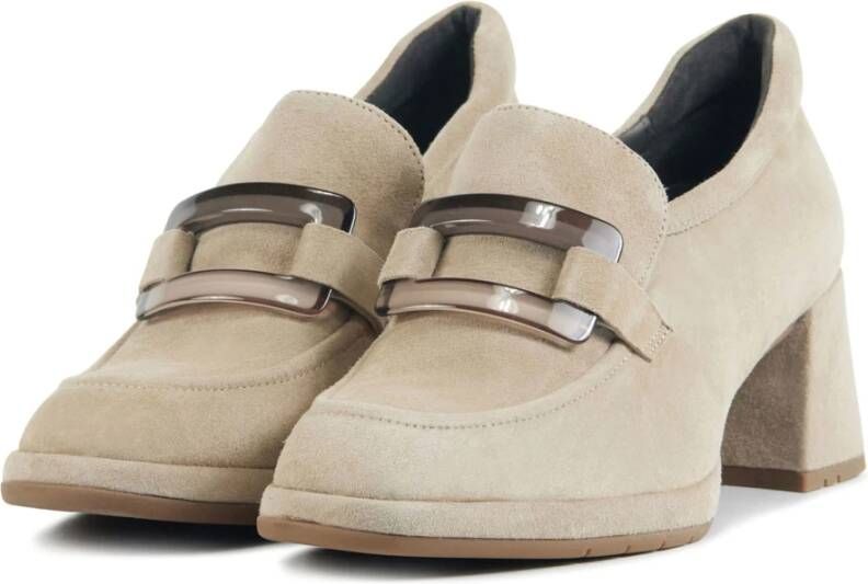 Softwaves Taupe Instapschoenen Beige Dames