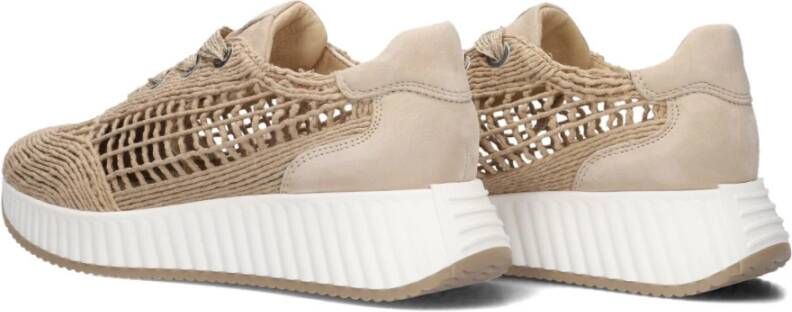 Softwaves Taupe Lage Sneakers voor Vrouwen