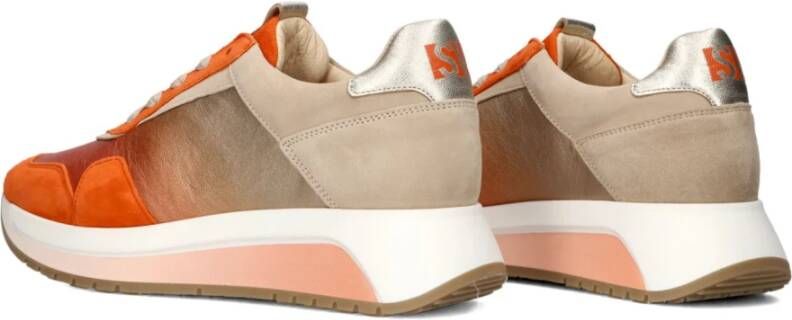 Softwaves Lage Kiss Sneakers in Roze Suède Multicolor Dames