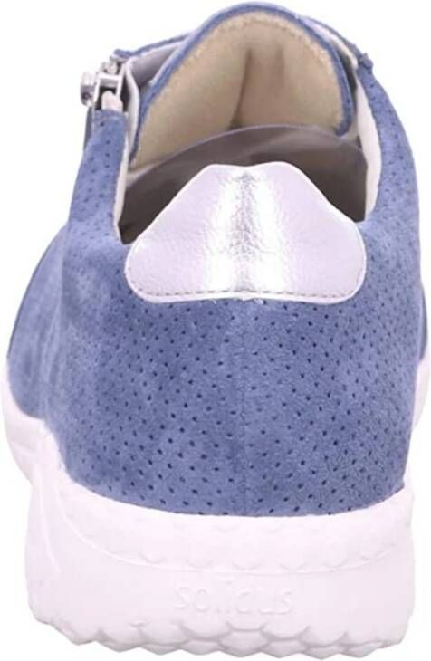 Solidus Blauwe Veterschoen Blue Dames