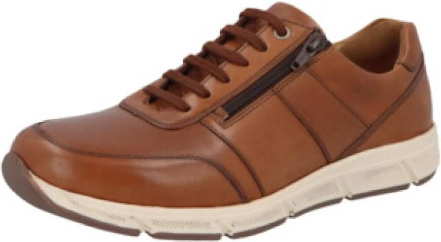 Solidus Casual veterschoenen voor heren in bruin
