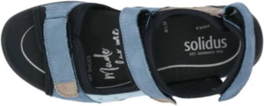 Solidus Comfort Sandalen voor Dames in effen kleuren