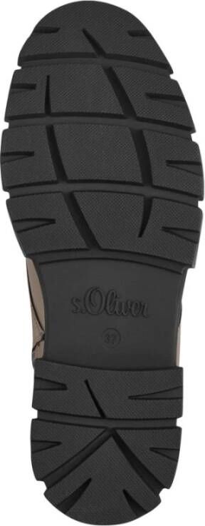 s.Oliver Beige Casual Enkellaarsjes voor Vrouwen Beige Dames