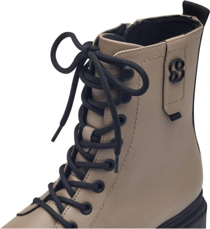 s.Oliver Beige Casual Enkellaarsjes voor Vrouwen Beige Dames