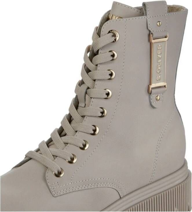 s.Oliver Beige Casual Gesloten Enkellaarsjes