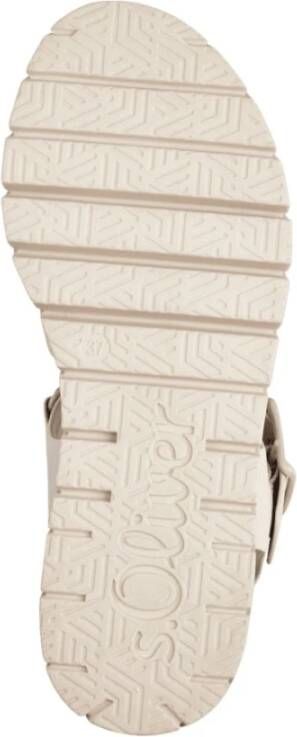 s.Oliver Beige Casual Open Sandalen