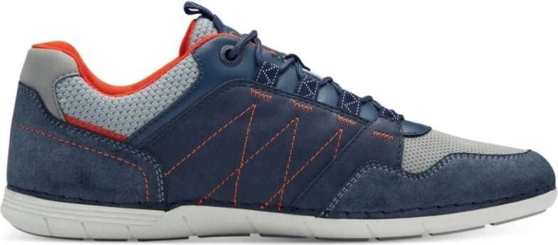 s.Oliver Blauwe Sneakers voor Mannen Multicolor Heren