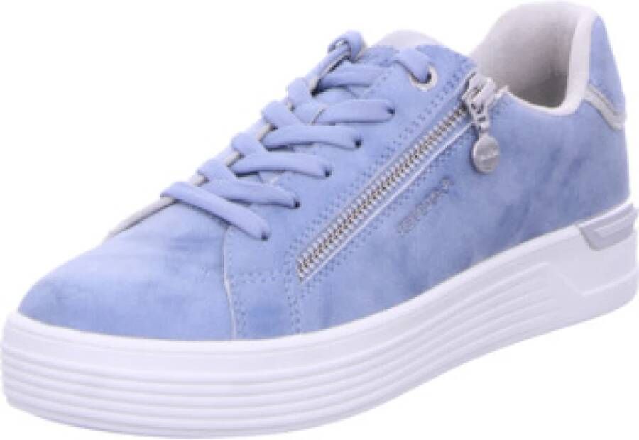s.Oliver Casual Veterschoenen in Lichtblauw
