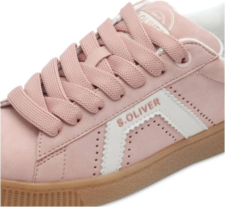 s.Oliver Roze Veterschoenen voor Vrouwen